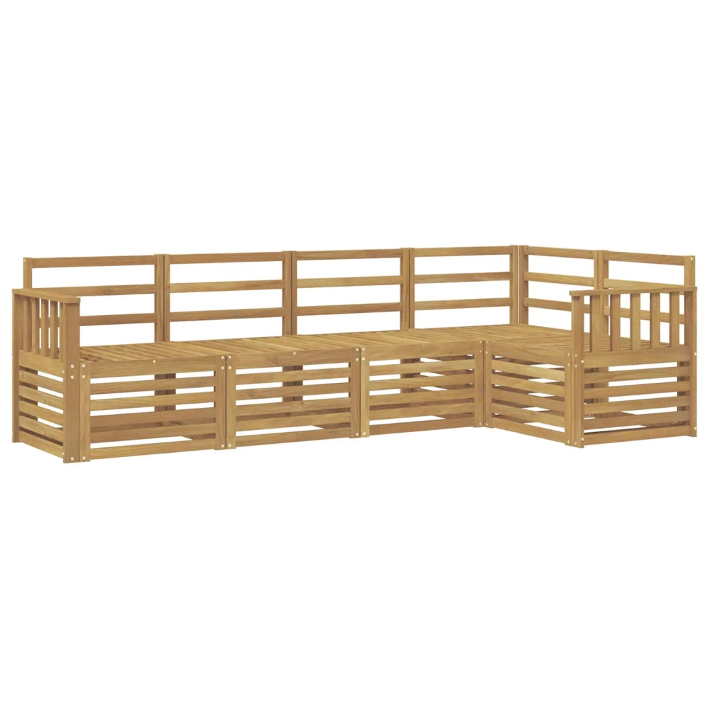 Set di divani da esterno 5 pcs Bianco 247 x 128,5 x 73 cm 3391824