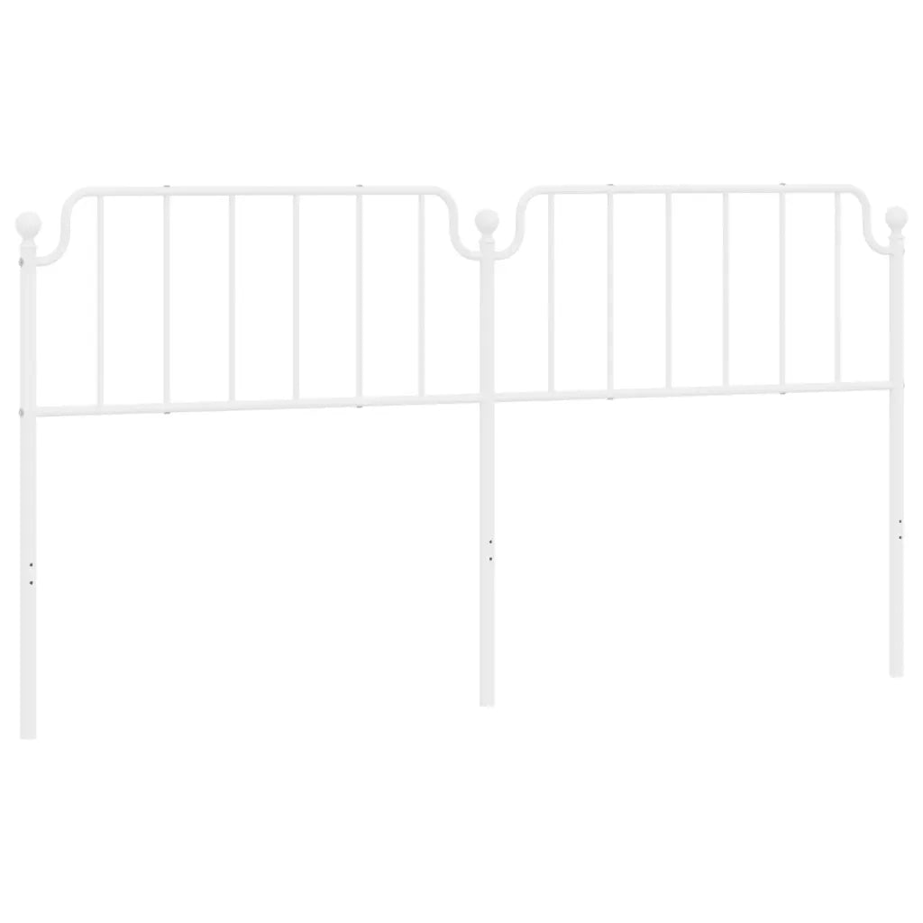 Testiera di Ricambio in Metallo Bianco 200 cm 373974