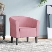Divano Sedia-Poltrona Cabriolet Rosa in Velluto 285407