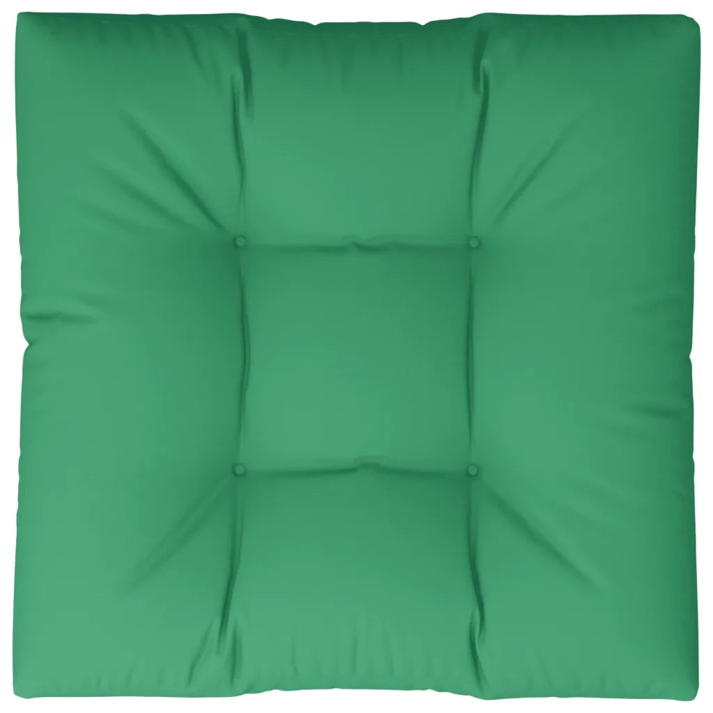 Cuscino per Pallet Verde 80x80x12 cm in Tessuto