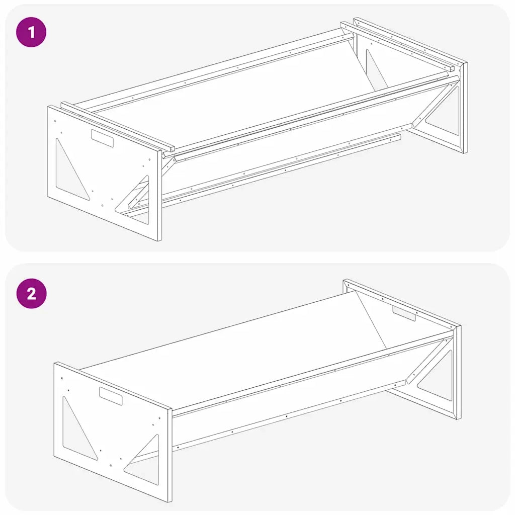 Abbeveratoio per bestiame Nero 108 x 50 x 28 cm CFW4089561