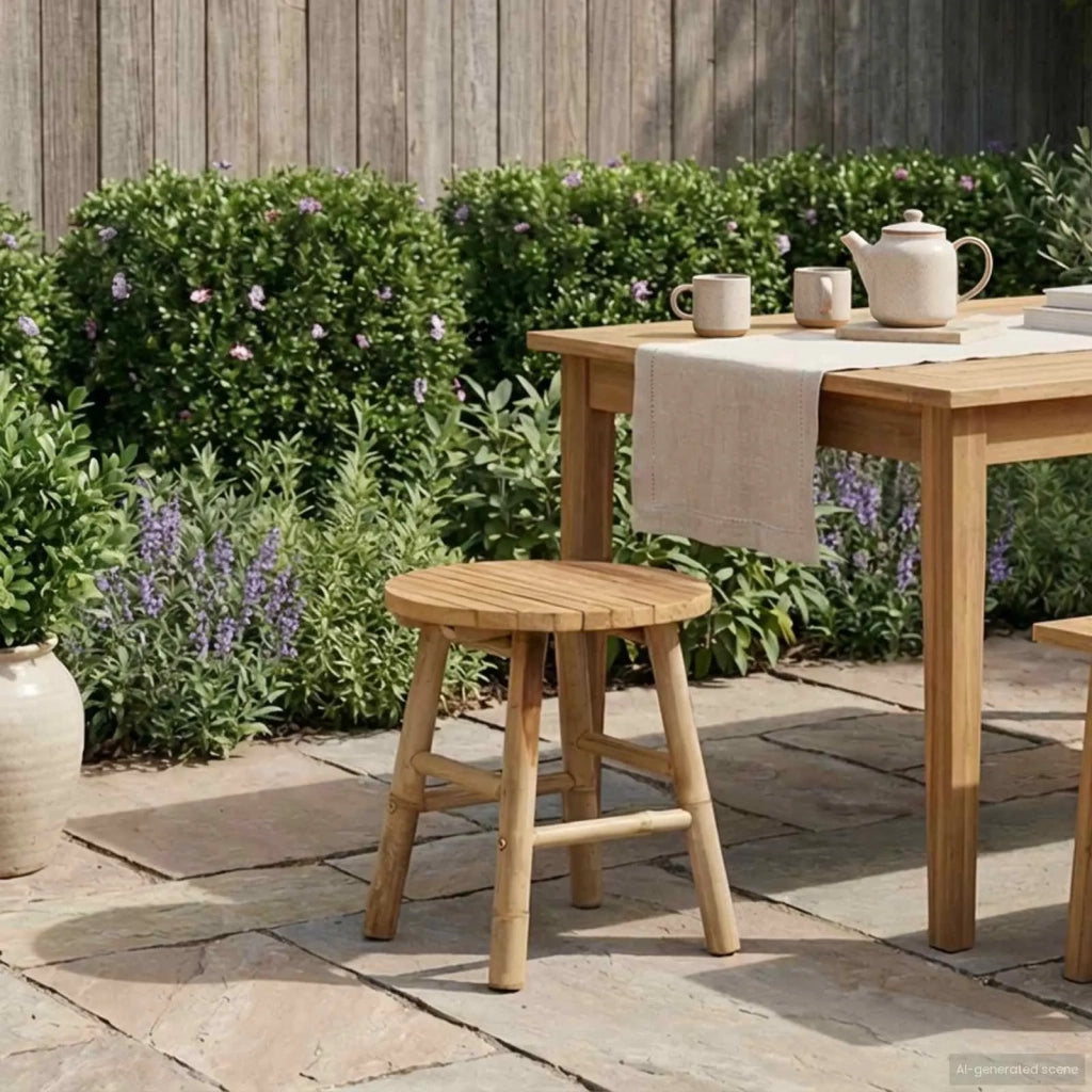 Panca da Giardino Marrone Chiaro ? 38 x 42 cm Bamb¨´ CFW8292631