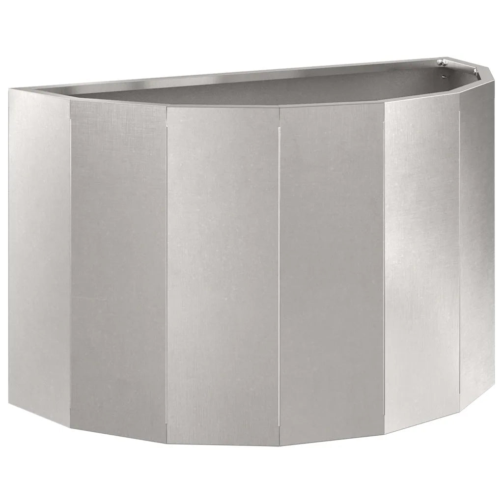 Fioriera Argento 60 x 30 x 35 cm Acciaio inossidabile