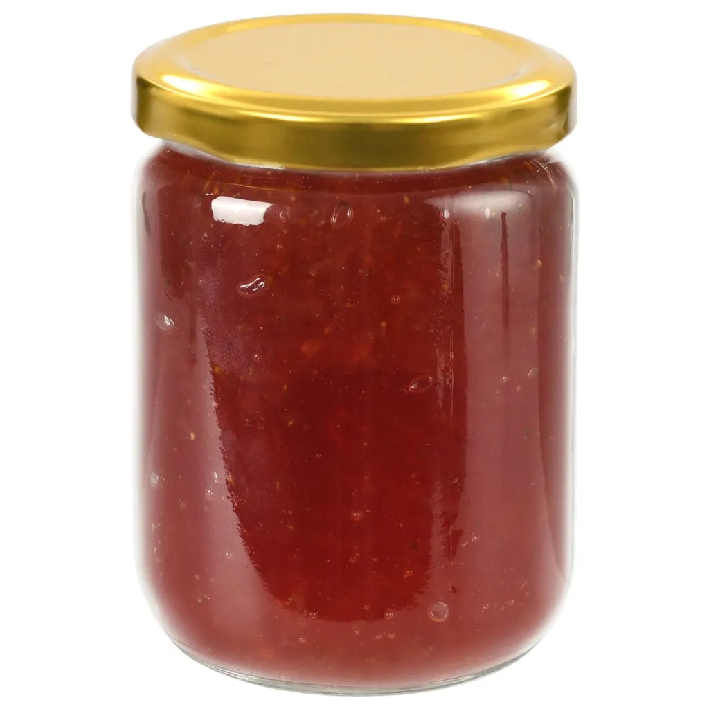 Vasi per Marmellata in Vetro Coperchio Oro 96 pz 230 ml CFW7284431