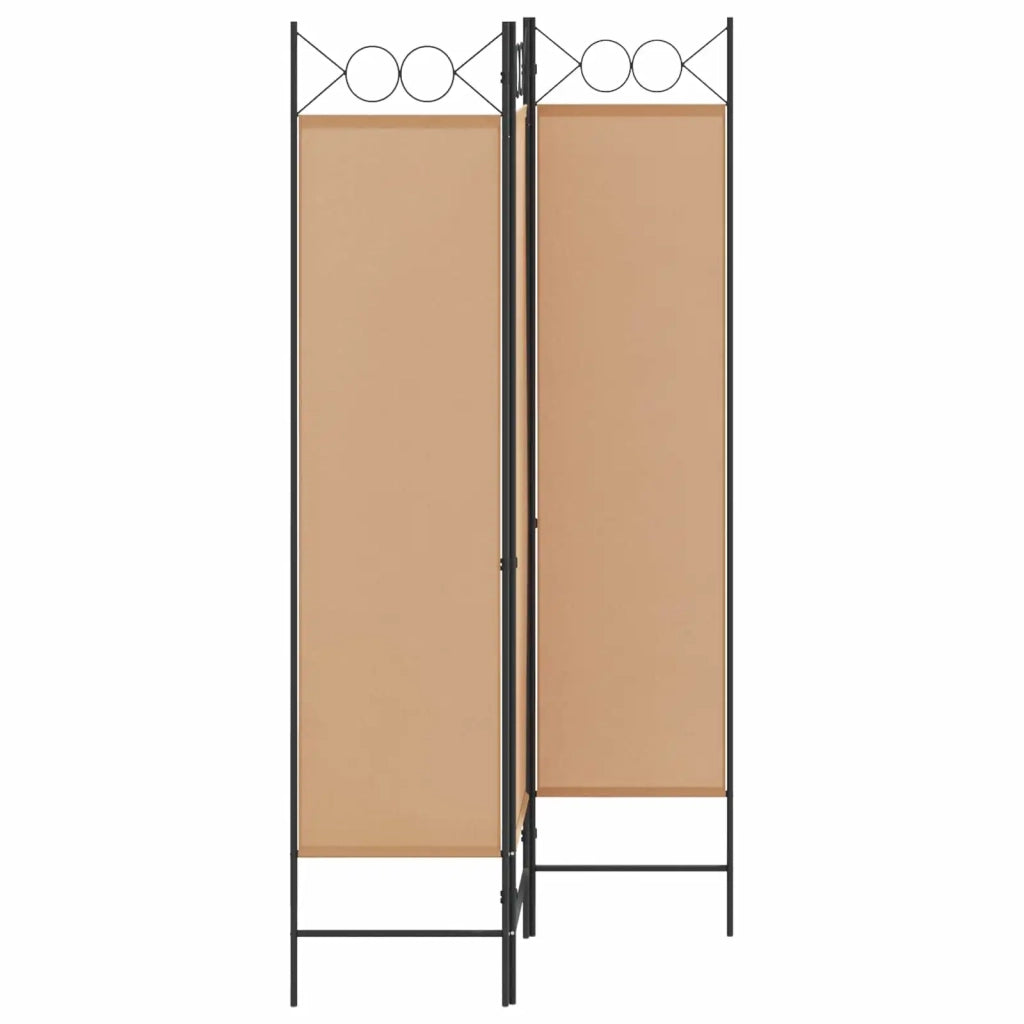 Divisorio Ambienti | Divider per stanze | Paravento a 3 pannelli Beige 120 x 180 cm Tessuto