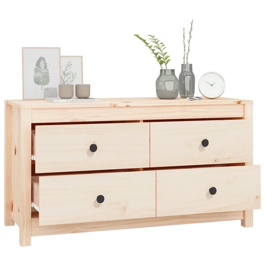 Armadietto 100x40x54 cm in Legno Massello di Pino CFW9281326