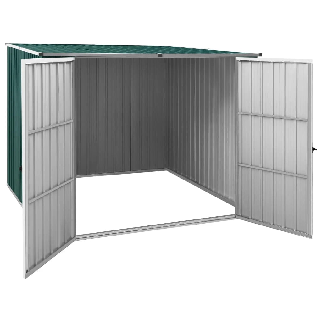 Casetta da giardino cabina ripostiglio casetta da esterno robusta casetta per attrezzi 195 x 198 x 159 cm acciaio zincato verde 02_0022371