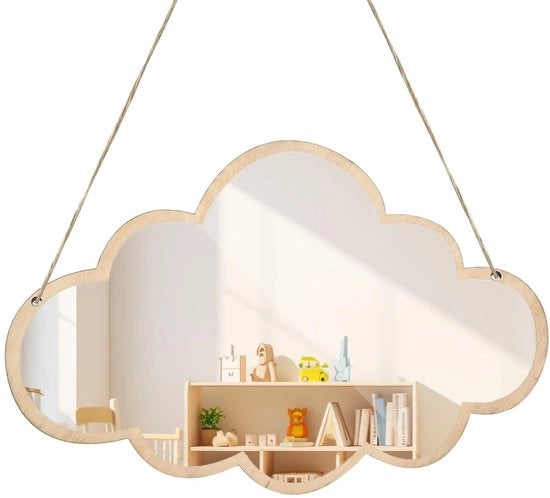 Specchio da Parete Leggero - Acquario - Decorazione per Camera da Bambini - Forma Cielo/Tartaruga - Robusto e Sicuro - Dimensioni 25x38 cm / 38x25 cm - Specchio Decorativo