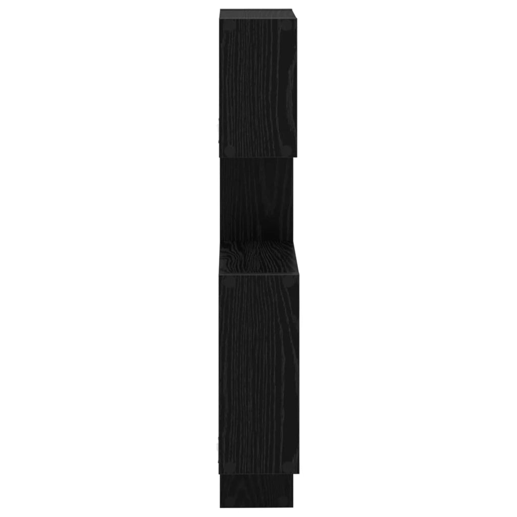 Mensole Cubo da Parete A parete Rovere Nero 64 x 13,5 x 91,5 cm 8012125