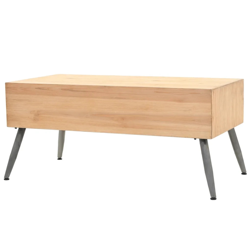 Tavolino da salotto | Tavolino da caff¨¨ | Tavolino da Soggiorno in Legno Massello di Abete 115x55x50 cm