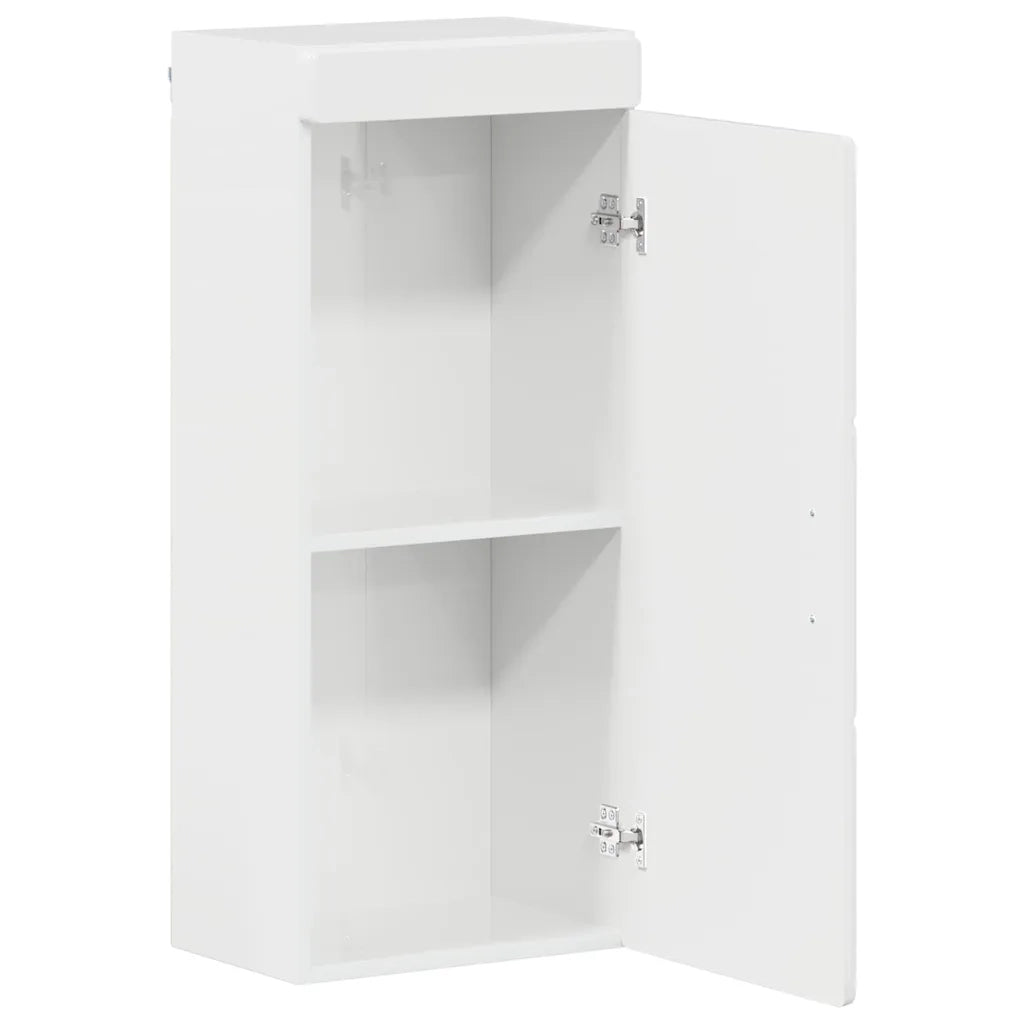 Armadio da bagno a muro TULUM Bianco Lucido 37 x 24,5 x 86 cm