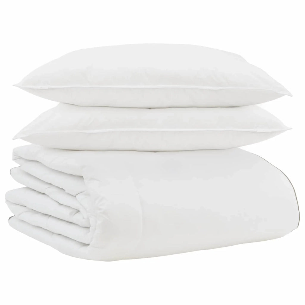 Duvet Invernale con cuscino 3 pcs Bianco Piuma d'anatra 3376899