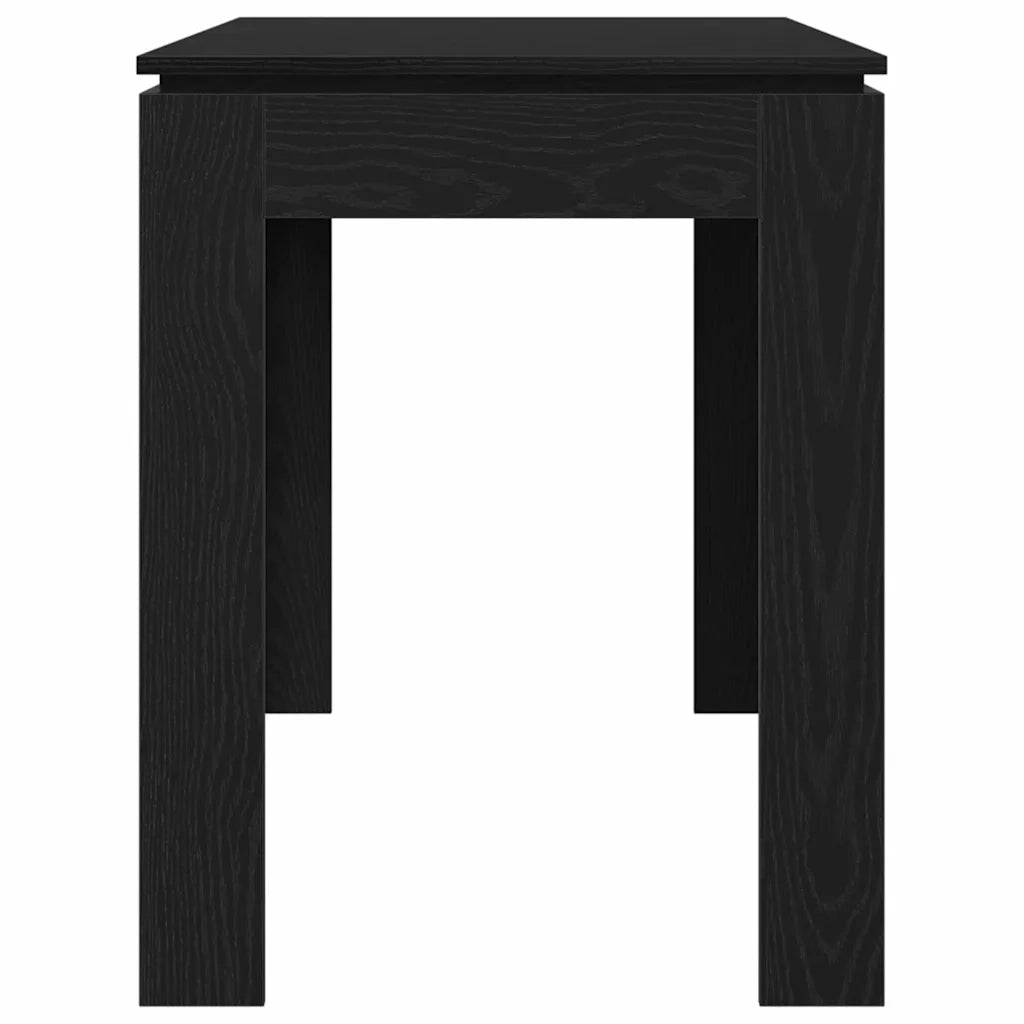 Tavolo da pranzo Rovere Nero 120x60x76 cm in Legno Multistrato 862451