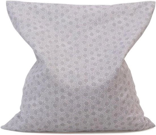 Cuscino a ciliegie - cuscino termoisolante per collo e schiena - 1 pezzo - grigio - 100% cotone - 22 x 24 cm