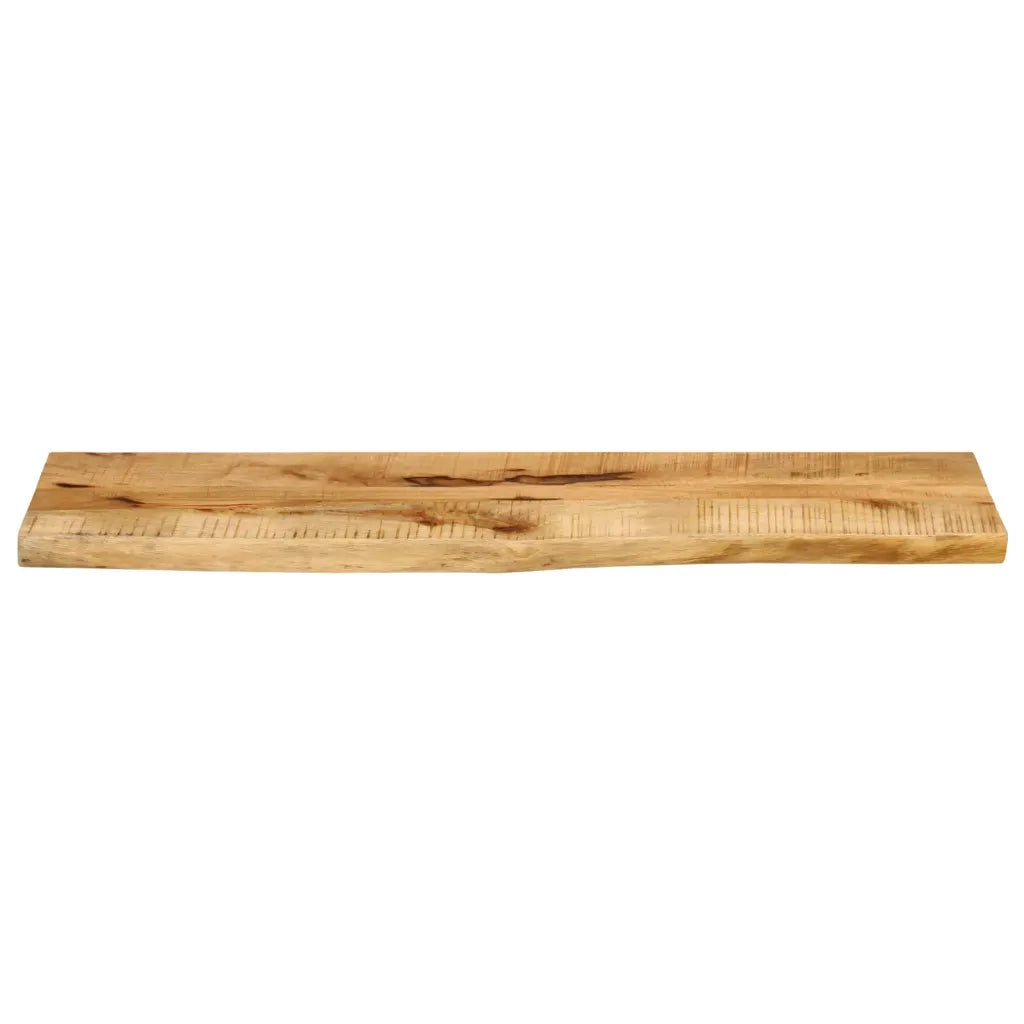 Piano Tavolo 100x30x3,8 cm Bordi Vivi Legno di Mango Grezzo 370384