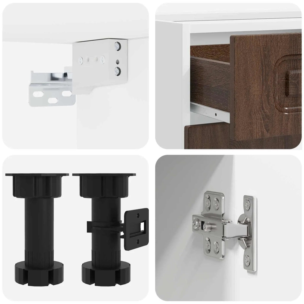 Unità Cucina KALMAR 4 pcs Rovere Marrone Legno ingegnerizzato 3438302