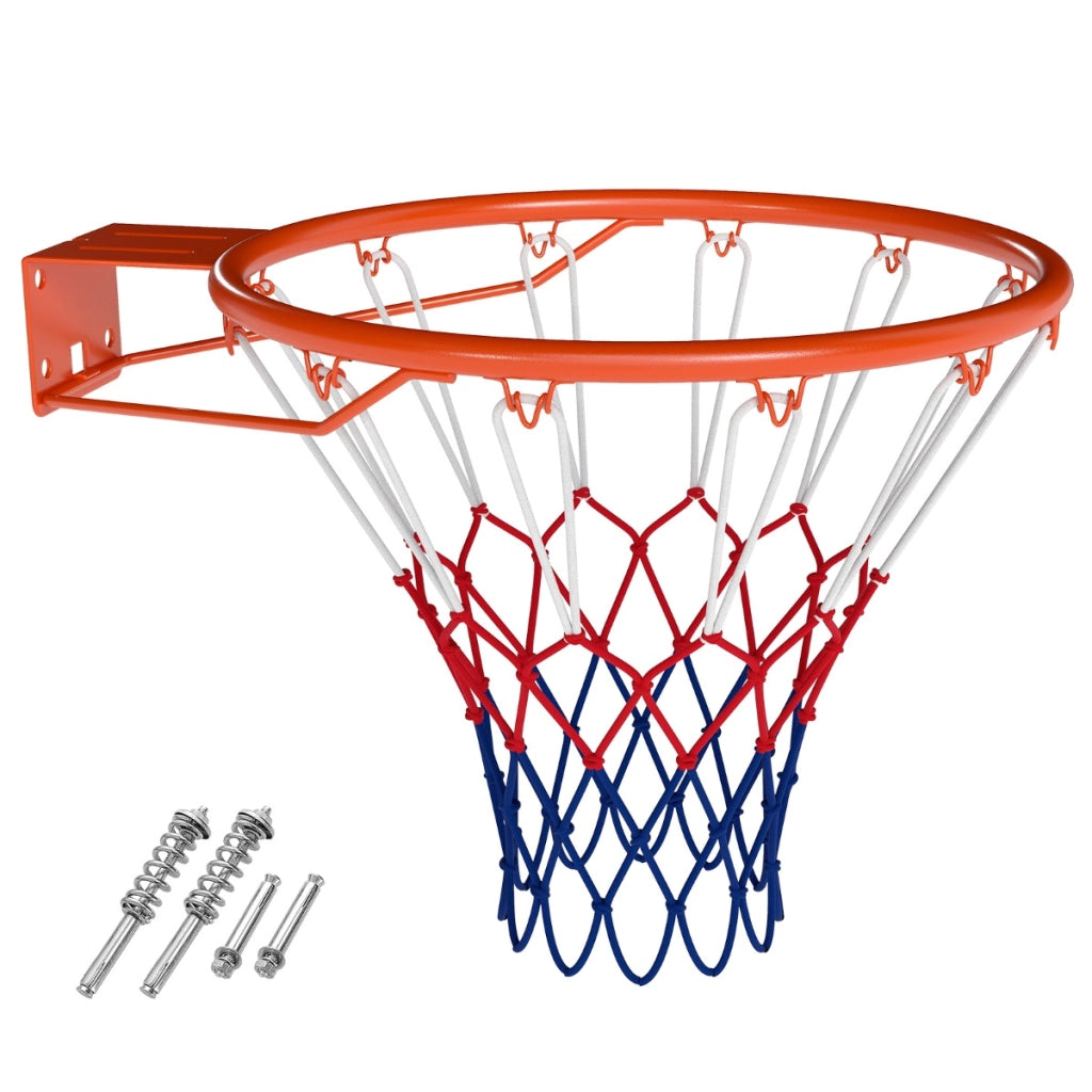 Cerchio da basket montaggio a parete sostituzione obiettivo con doppie molle-Cerchio universale per canestri Arancione