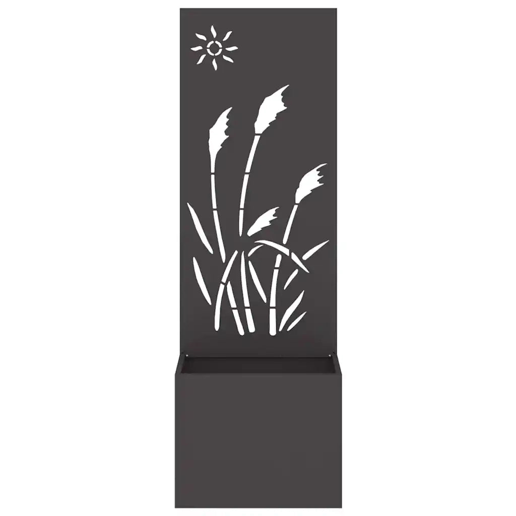 Schermo per privacy in giardino Traforo Nero 50 x 150 cm 876427