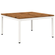 Tavolino da salotto Naturale e Bianco 80 x 80,5 x 45 cm 901287