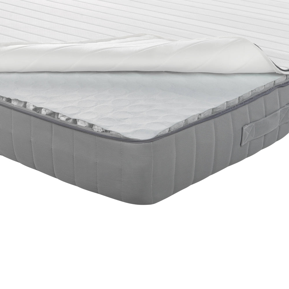Materasso a molle insacchettate EU matrimoniale con maniglie imbottitura in Memory Foam rinfrescante sfoderabile 180 x 200 cm Firm Design moderno trapuntato