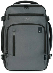 Borsa a Spalla Ecowatt 40x20x25 per Borsa a Mano per Volo Zaino Laptop Daypack Borsa in Materiale Riciclato Amichevole con l'Ambiente Impermeabile 20L per Donne Piccole, Modello Patentato (Grigio)