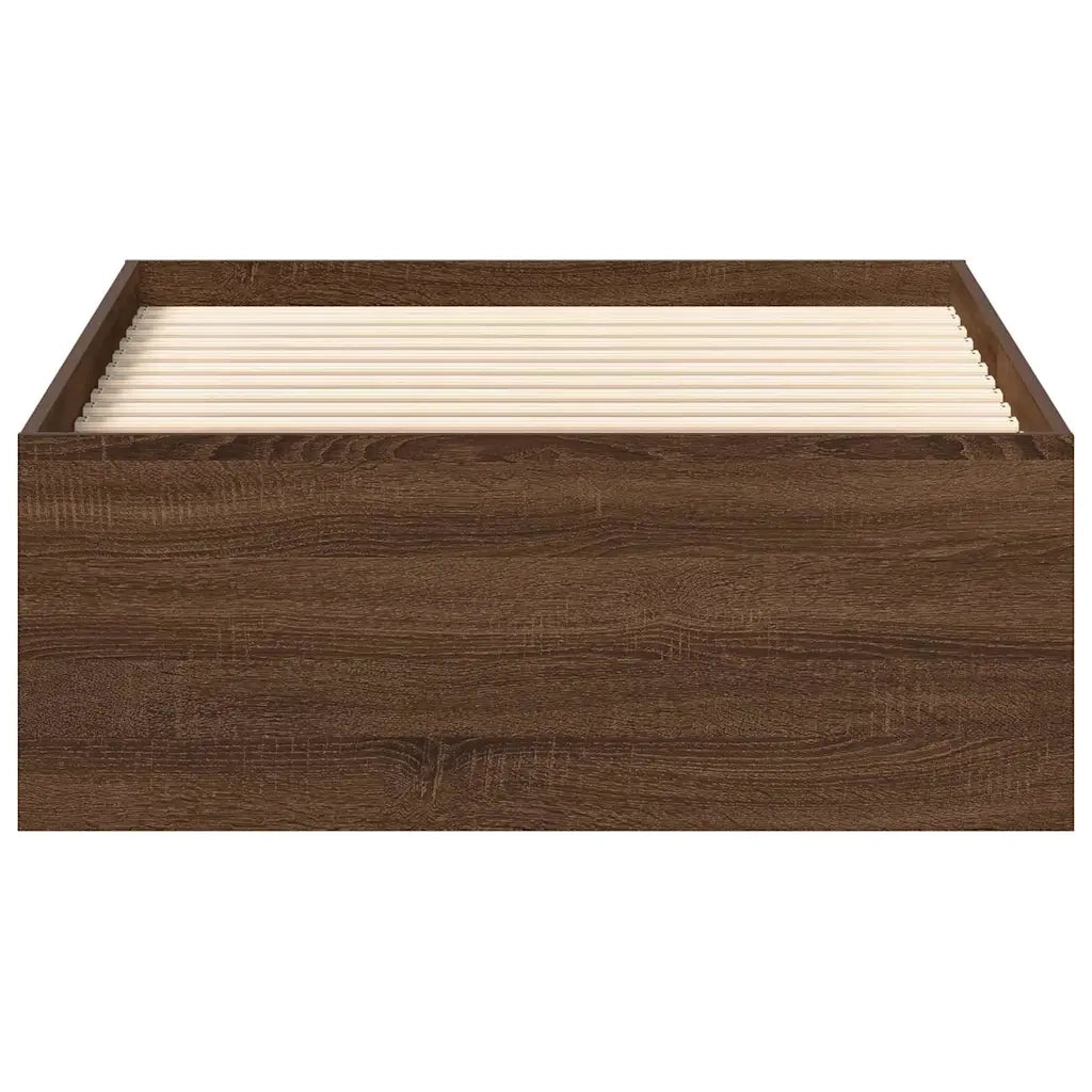 Giroletto-Struttura Letto Rovere Marrone 75x190 cm Small Single