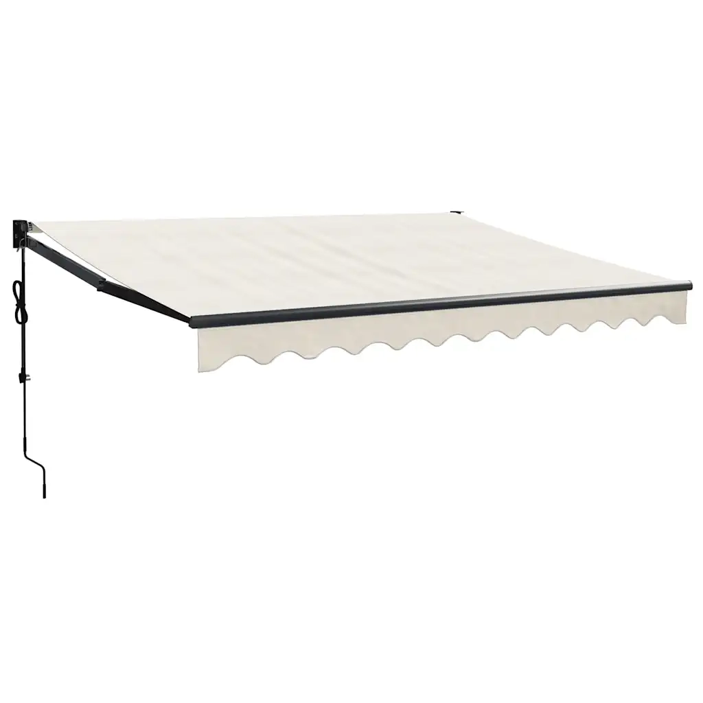 Tenda Sole Automatica Retrattile-Tenda parasole per balcone Crema 3,5x2,5 m 641140