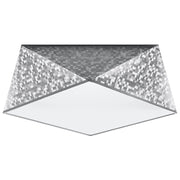 Plafoniera Pure Lume Trigon 35 cromata 40cm 2xE27