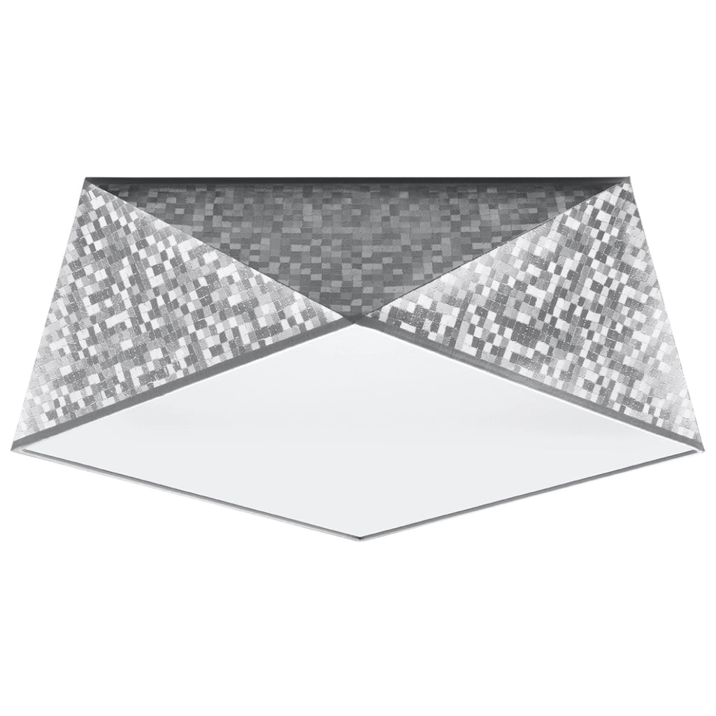 Plafoniera Pure Lume Trigon 35 cromata 40cm 2xE27