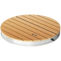 Doccia da Giardino Portatile con Altezza Fino a 4 m e Getti d'Acqua Regolabili, Effetto Legno