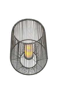 Lampada tavolo da Esterno a LED in Plastica Grigio