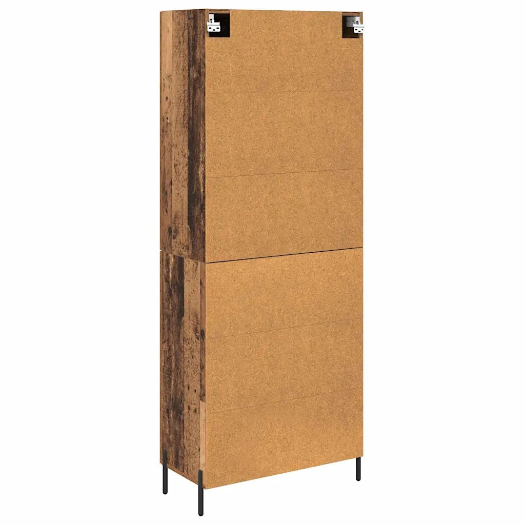 Credenza 2 pcs Legno vecchio Legno multistrato
