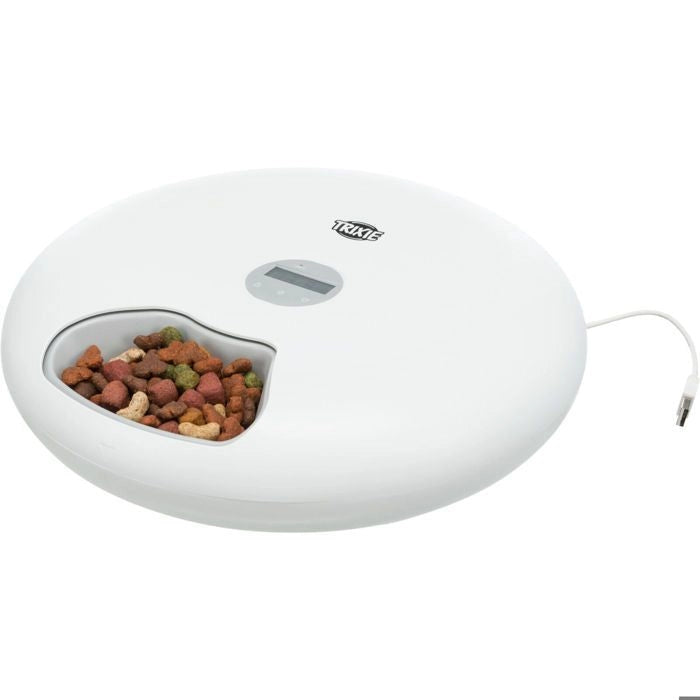 Distributore automatico di alimenti TRIXIE TX5+1 - 6  0,18 L -  32  8 cm - Bianco