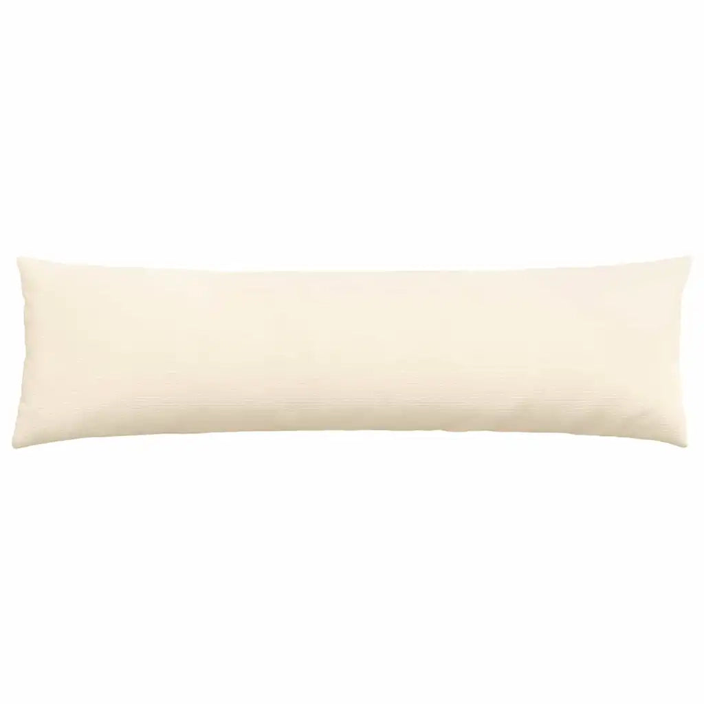 Cuscini da Divano 2 pcs Crema 145 x 40 cm Tessuto in Cords