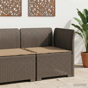 Divano da esterno-Divano da Giardino a 1 Posto con Cuscino Aspetto Rattan PP 364548