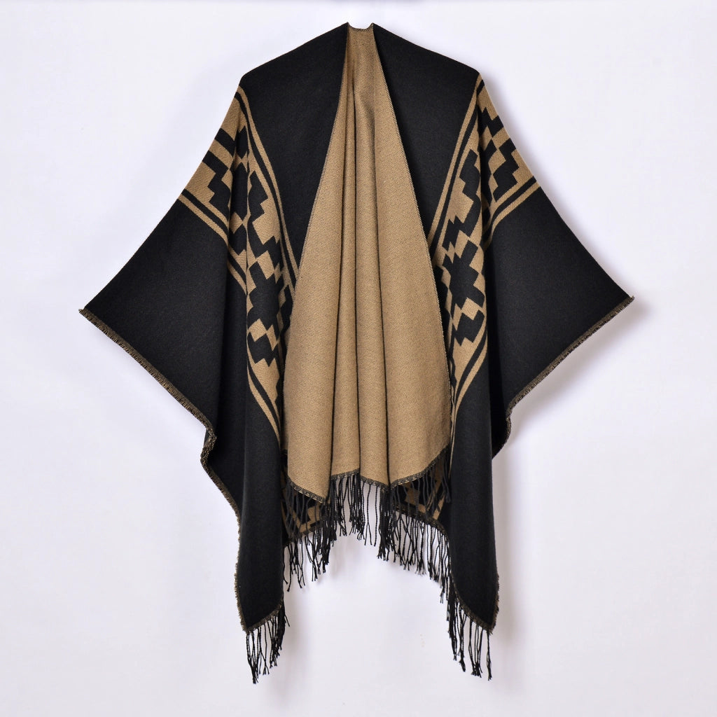 Sciarpe da donna all'ingrosso, scialli grandi in jacquard con nappe semplici