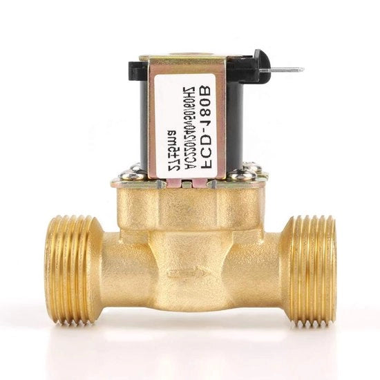 Ventilatore Magnetico AC 220V 230V Normale Chiusura (NC) in Rame Valvola Idraulica Elettrica Valvola di Regolazione della Pressione per Lavatrice Dispensatore d'Acqua Irrigazione Giardino G3/4
