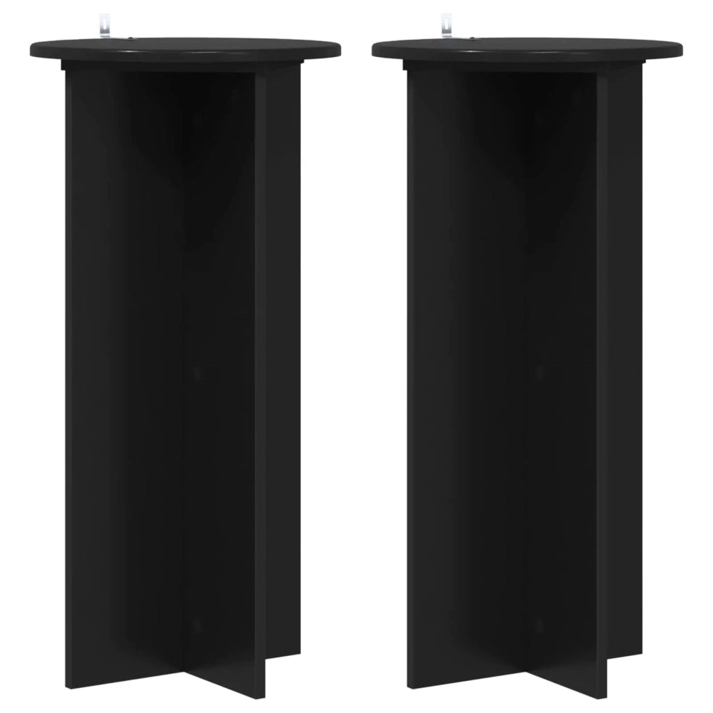 Supporto per piante 2 pcs Nero 40 x 40 x 80 cm