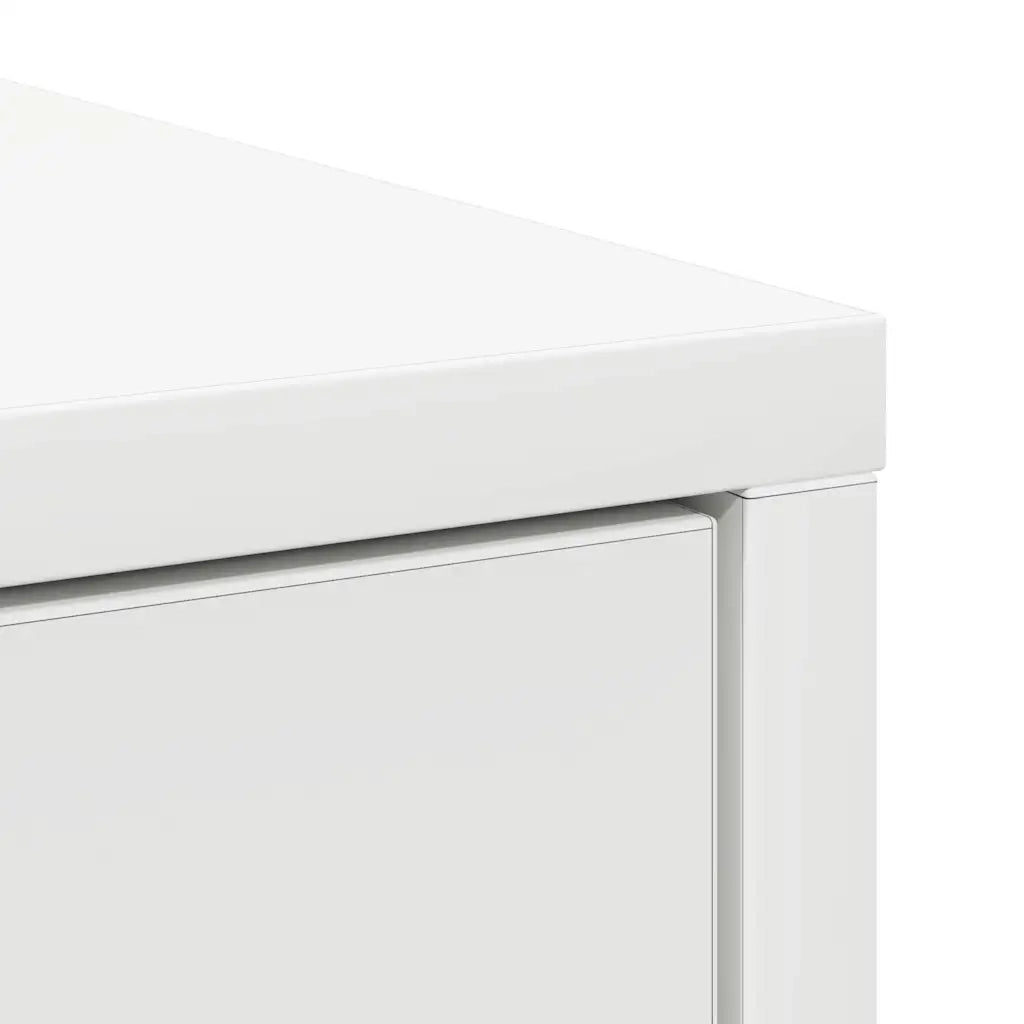 Credenza con Cassetto Bianco 80x34x76 cm in Legno Multistrato 861535
