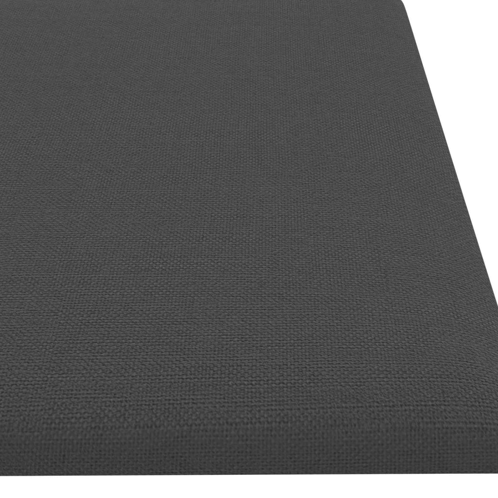 Testiera da Parete 12 pcs Grigio scuro 60 x 15 cm Tessuto 42020532