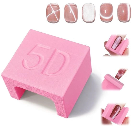 Strumenti per Arte dei Capelli - Magnet per Effetto Catena - Magnetica per Effetto Catena Multifunzionale - Adatta per principianti - Magnet per Gel per Capelli Magenta - Effetto Catena - Strumento per Arte dei Capelli Magnetico - Rosa