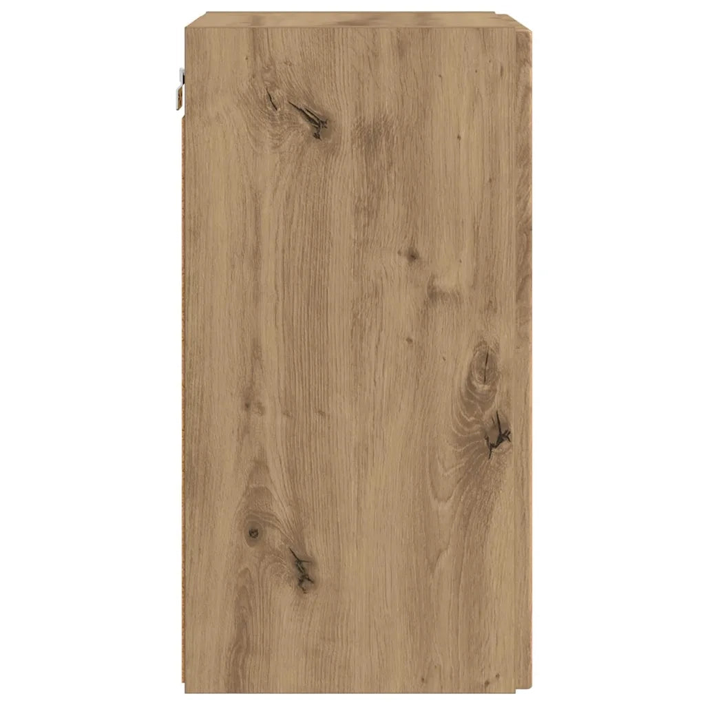 Mobile TV da parete 2 pz-Set di 2 Mobile TV a Muro-Credenza TV Rovere Artigianale 30 x 31 x 60 cm