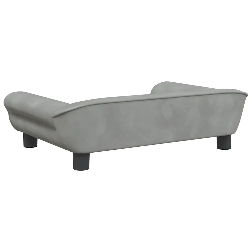 Divano per Bambini-Sofa-Divanetto Grigio Chiaro 70x45x26 cm in Velluto