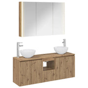 Set di Armadi da Bagno 4 pcs Rovere Artigianale 3406350