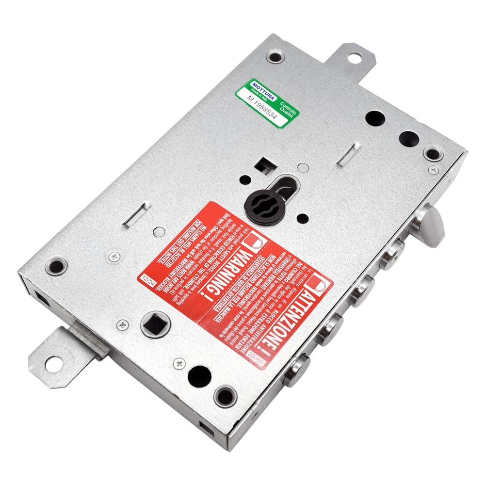SERRATURA A LEVE PER PORTE BLINDATE 'SERIE 82' E 63 - 4 cat. / int.28 mm c/sist.antimanipolazione  - MOTTURA