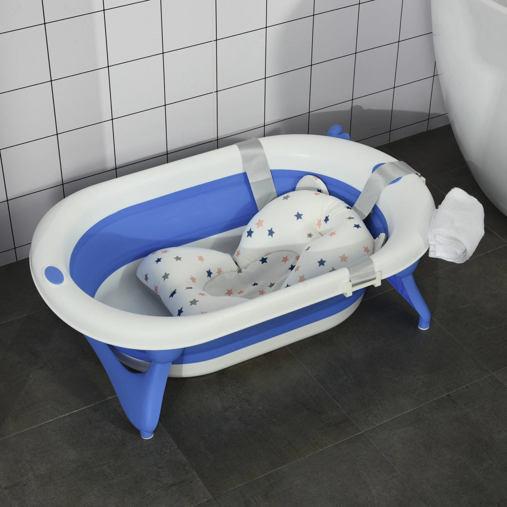 Lettino per Bambini Pieghevole ¨C zephmum ¨C Blu 81.5x50.5x23.5 cm