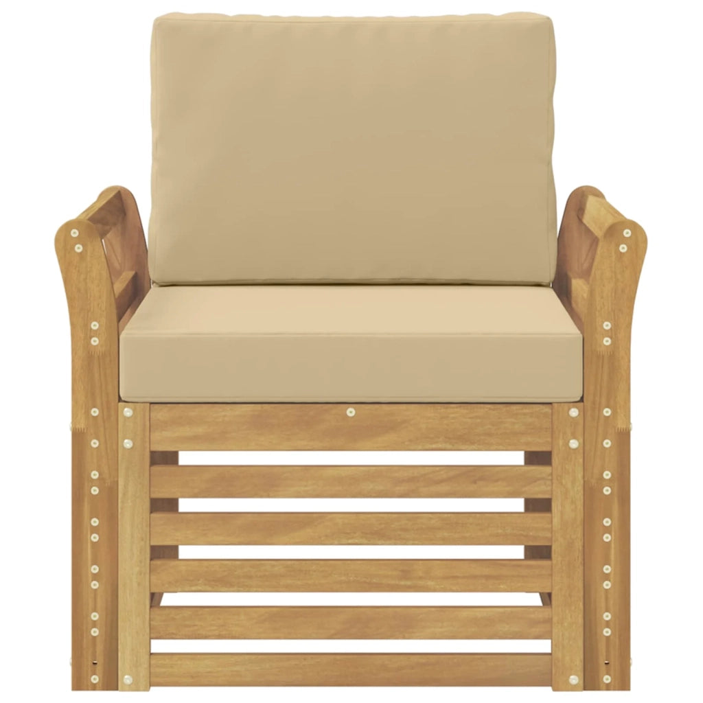 Set di divani da esterno-Sofa da giardino Poliestere Bianco 791997
