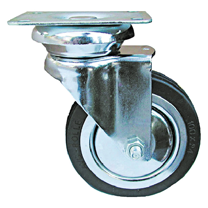 RUOTE PER MOBILI ART.155 ø 100 piastra mm 90 x 70- 4 pezzi  - AVO