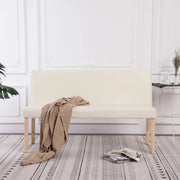 Panca-Sgabello 139,5 cm Crema in Similpelle