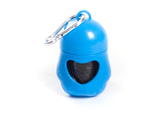 Portasacchetti Con Moschettone Modello Pou Comprensivo Di Venti Sacchetti - Portasacchetti - Blu